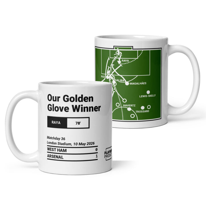 Arsenal Greatest Goals Mug: Our Golden Glove Winner (2026)