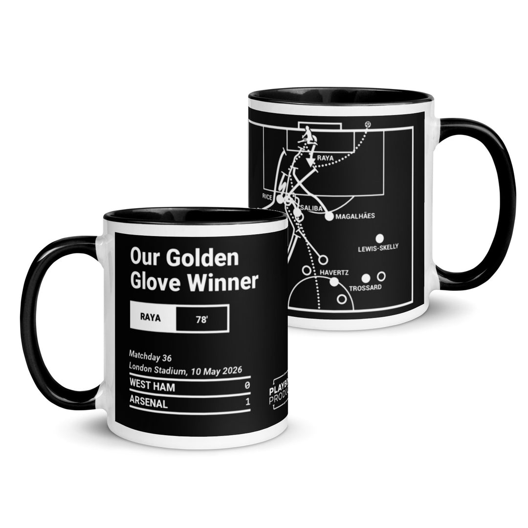Arsenal Greatest Goals Mug: Our Golden Glove Winner (2026)
