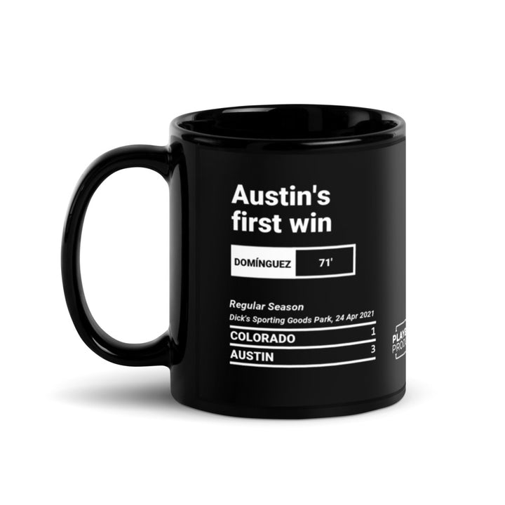 Austin Greatest Goals Mug: Austin's first win (2021)