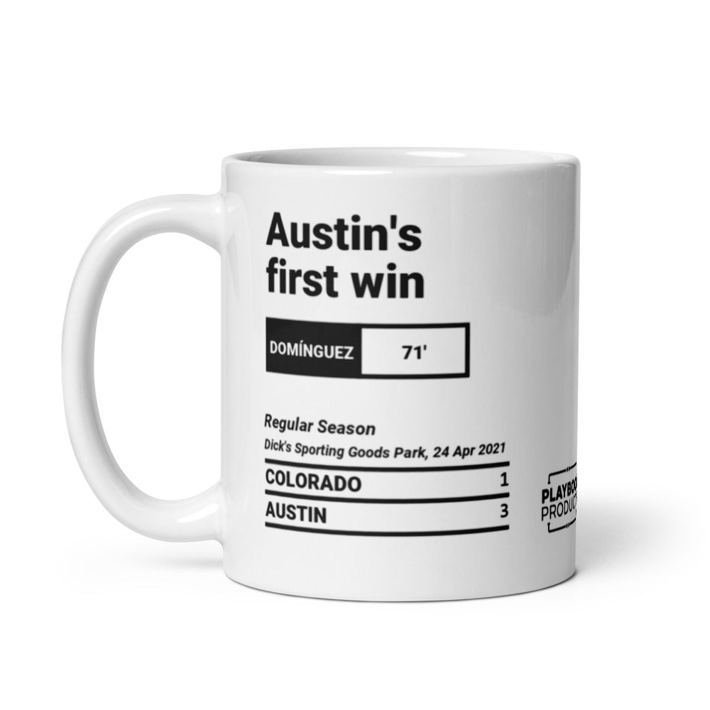 Austin Greatest Goals Mug: Austin's first win (2021)