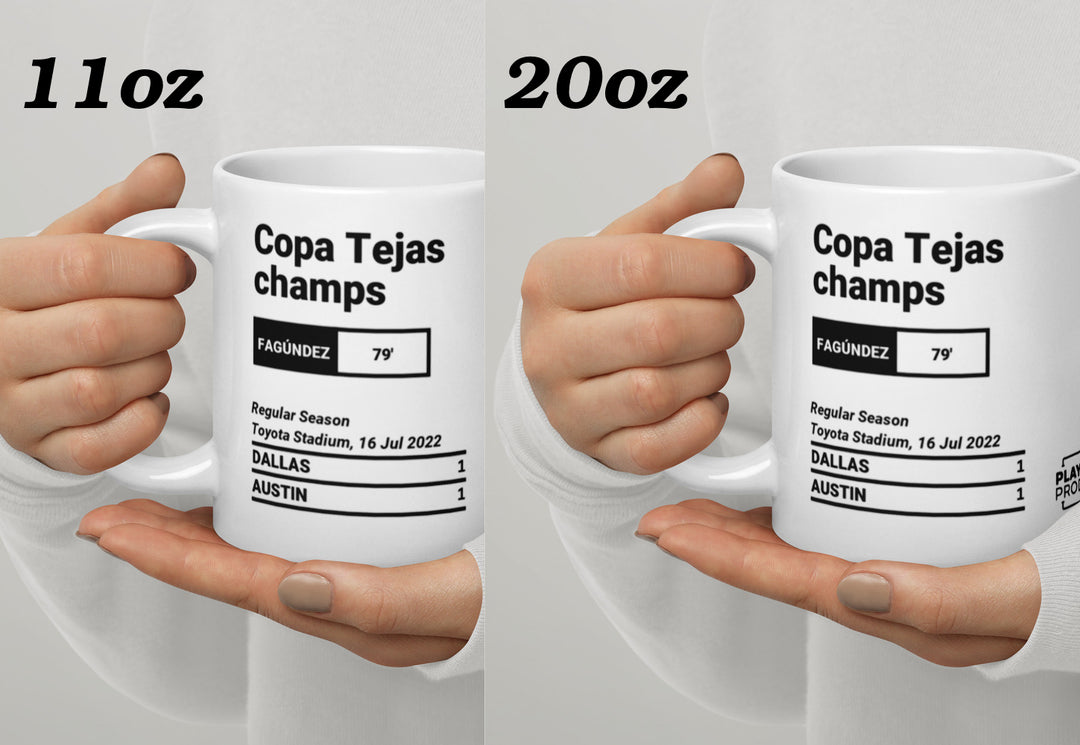 Austin Greatest Goals Mug: Copa Tejas champs (2022)