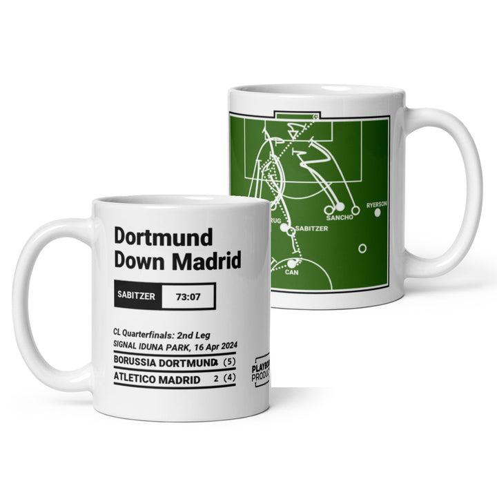 Borussia Dortmund Greatest Goals Mug: Dortmund Down Madrid (2024)