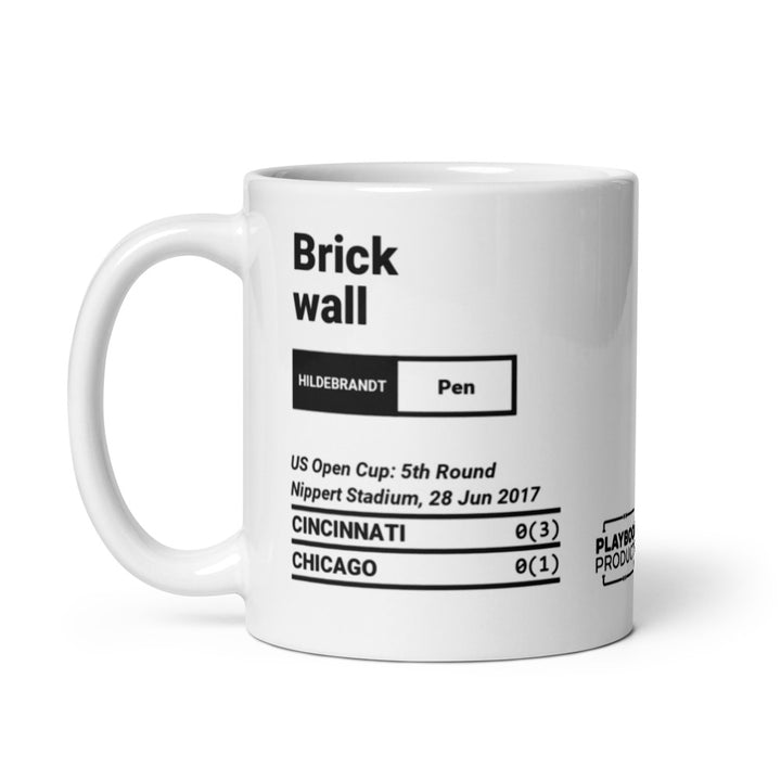 Cincinnati Greatest Goals Mug: Brick wall (2017)