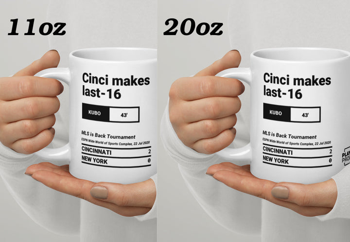 Cincinnati Greatest Goals Mug: Cinci makes last-16 (2020)