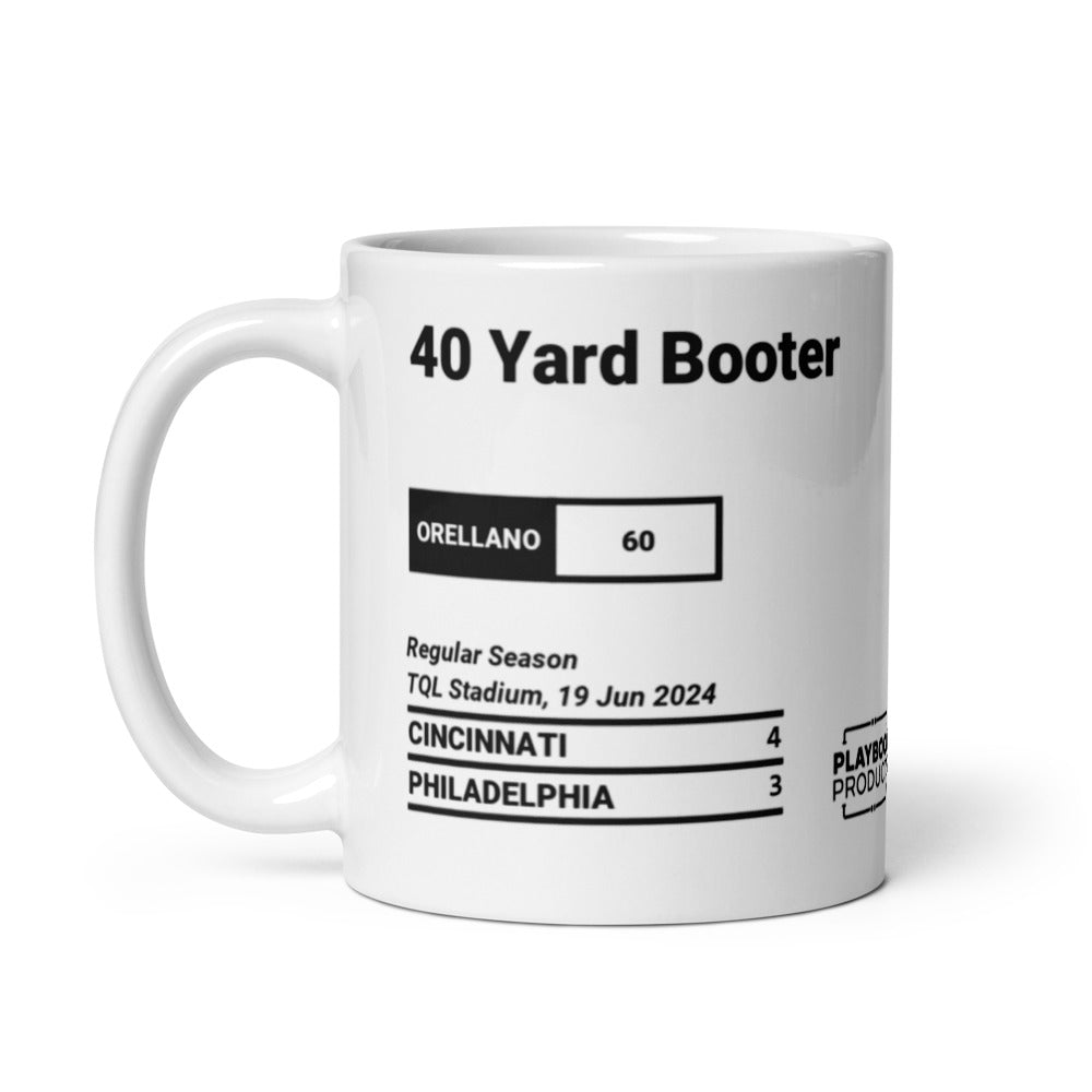 Cincinnati Greatest Goals Mug: 40 Yard Booter (2024)