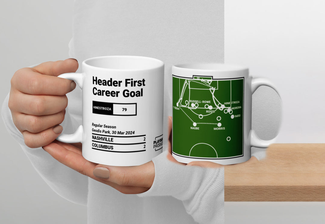Columbus Crew Greatest Goals Mug: Header First Career Goal (2024)