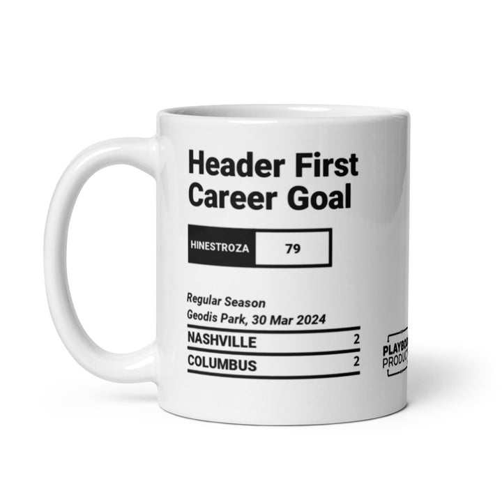 Columbus Crew Greatest Goals Mug: Header First Career Goal (2024)