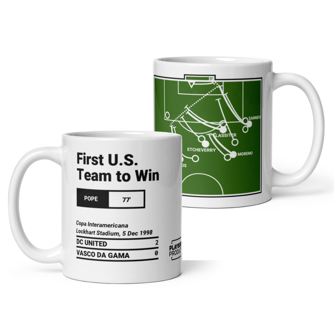 Greatest DC United Goals Mug: First U.S. Team to Win (1998)