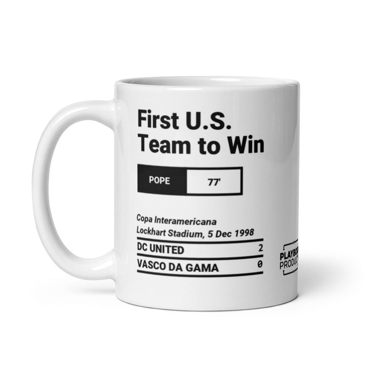 Greatest DC United Goals Mug: First U.S. Team to Win (1998)