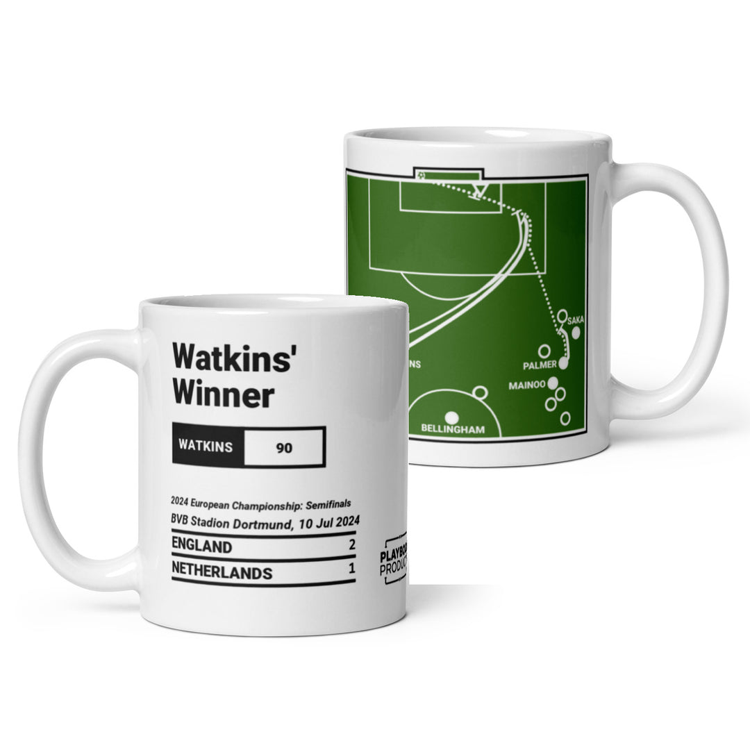 England National Team Greatest Goals Mug: Watkins' Winner (2024)