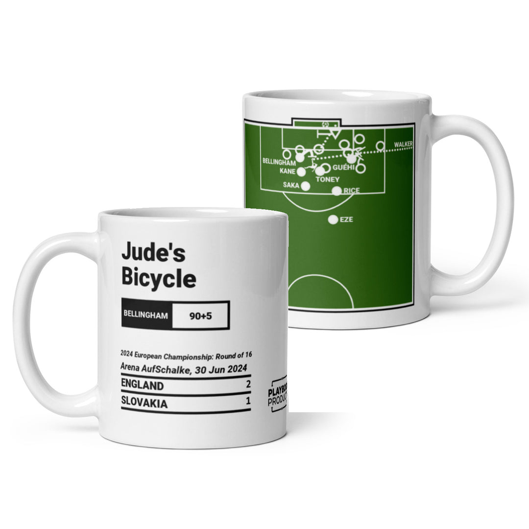 England National Team Greatest Goals Mug: Jude's Bicycle (2024)