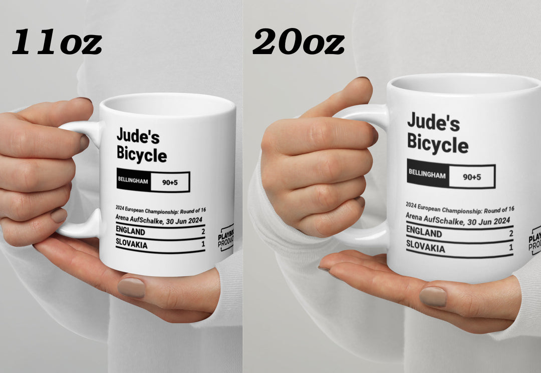 England National Team Greatest Goals Mug: Jude's Bicycle (2024)