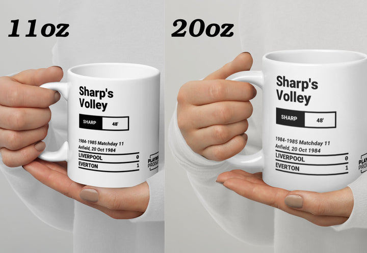 Everton Greatest Goals Mug: Sharp's Volley (1984)