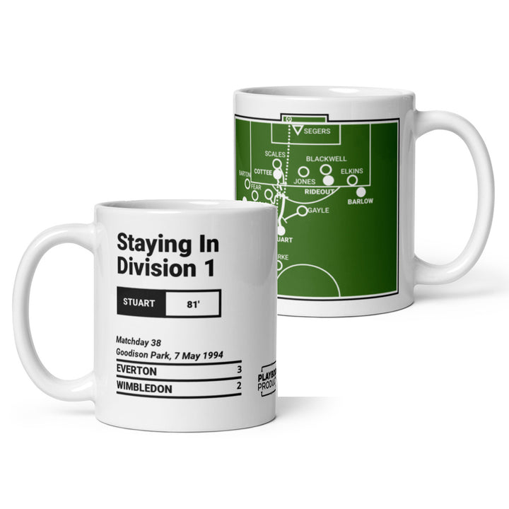 Everton Greatest Goals Mug: Staying In Division 1 (1994)