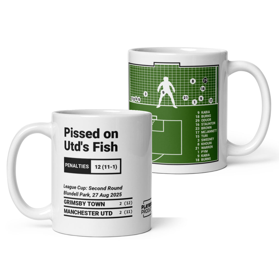 Grimsby Town Greatest Goals Mug: Pissed on Utd's Fish (2025)