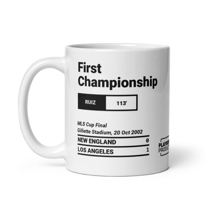 Greatest LA Galaxy Goals Mug: First Championship (2002)