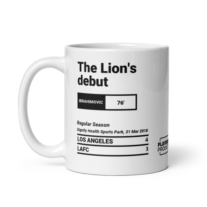 Greatest LA Galaxy Goals Mug: The Lion's debut (2018)