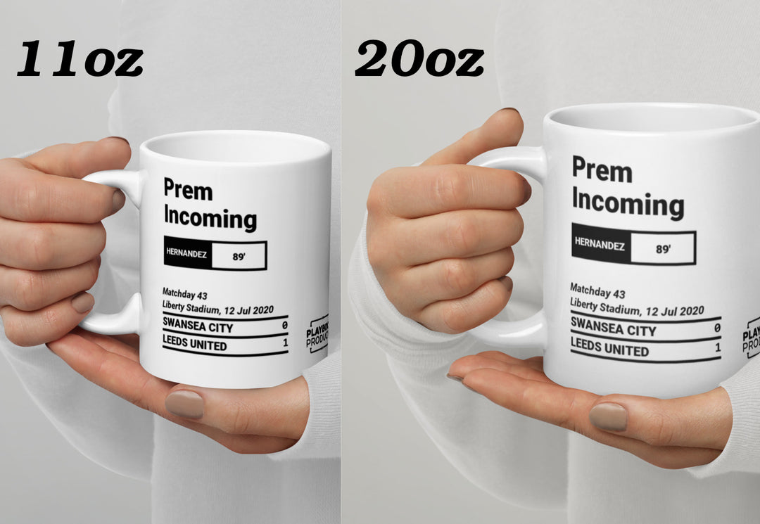 Leeds United Greatest Goals Mug: Prem Incoming (2020)