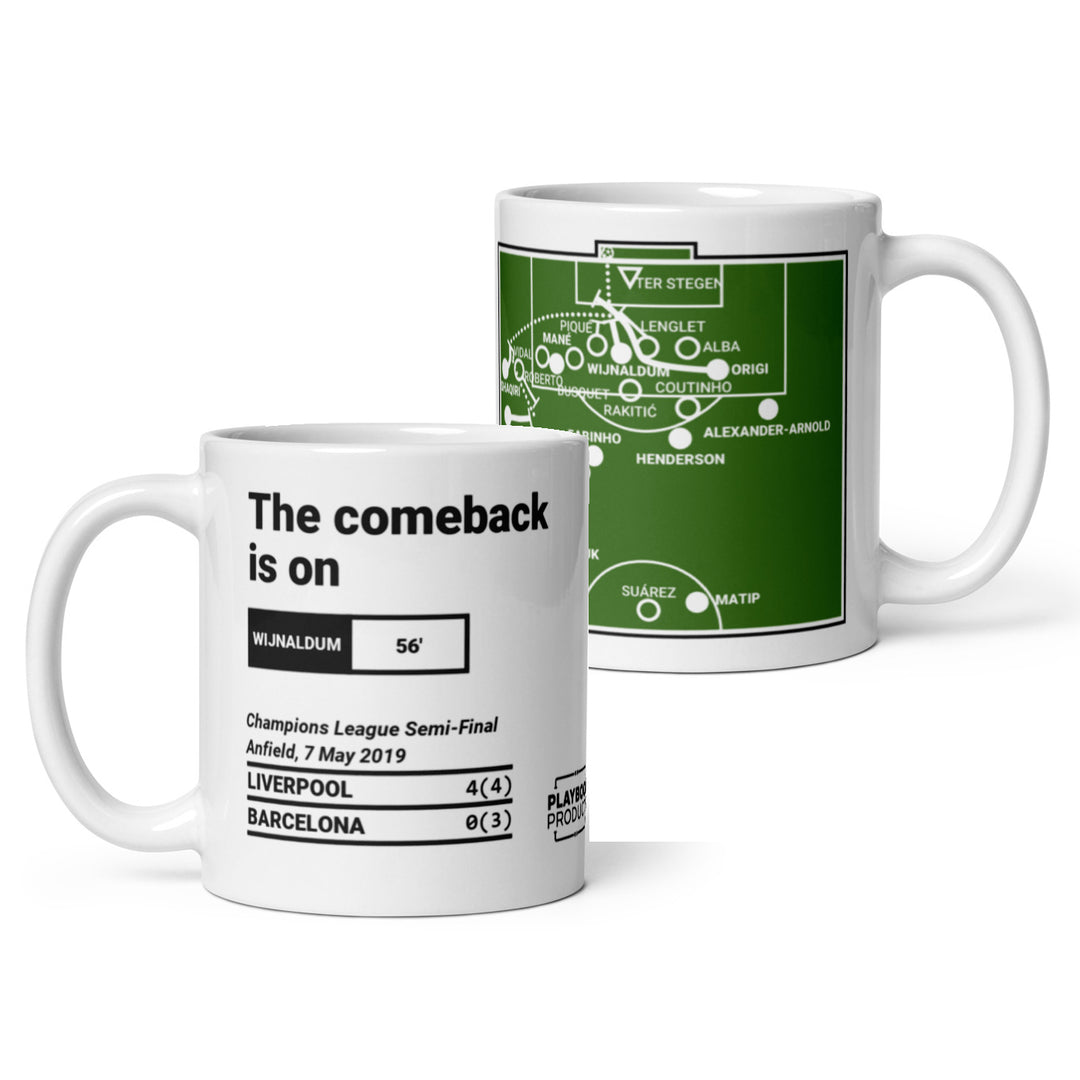 Liverpool Greatest Goals Mug: The comeback is on (2019)