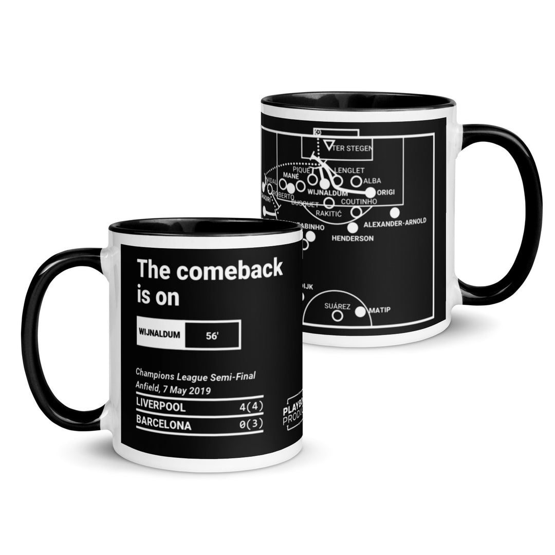 Liverpool Greatest Goals Mug: The comeback is on (2019)