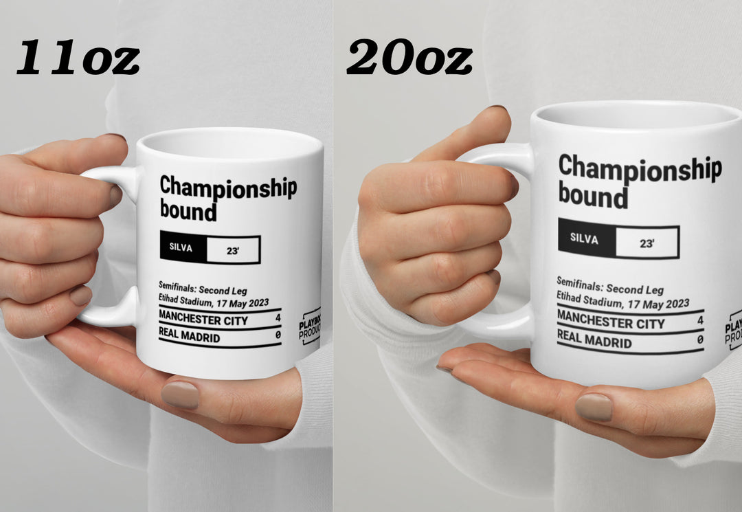 Manchester City Greatest Goals Mug: Championship bound (2023)