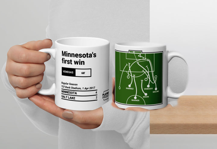 Minnesota United Greatest Goals Mug: Minnesota's first win (2017)