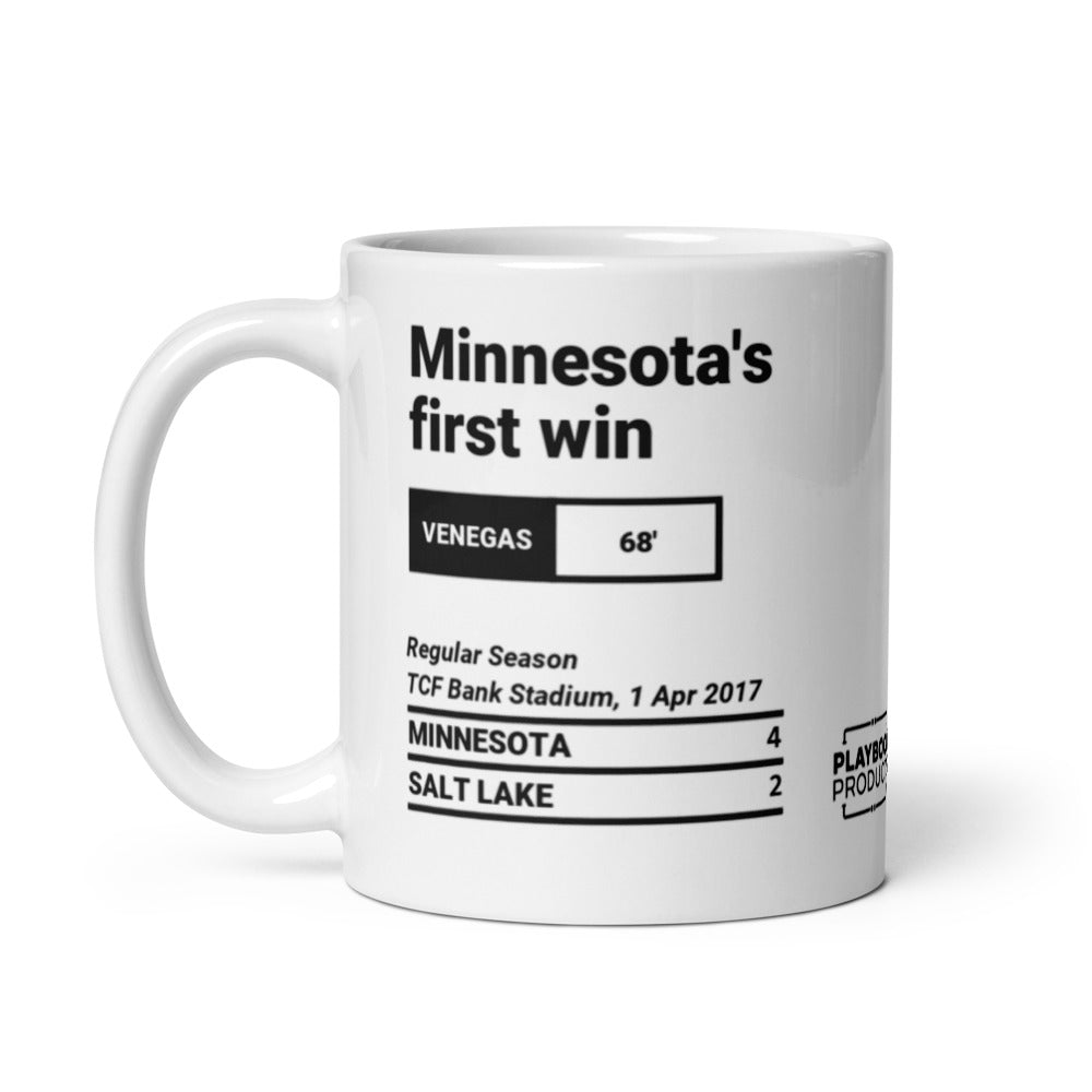 Minnesota United Greatest Goals Mug: Minnesota's first win (2017)