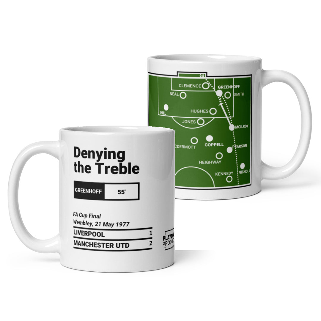 Manchester United Greatest Goals Mug: Denying the Treble (1977)