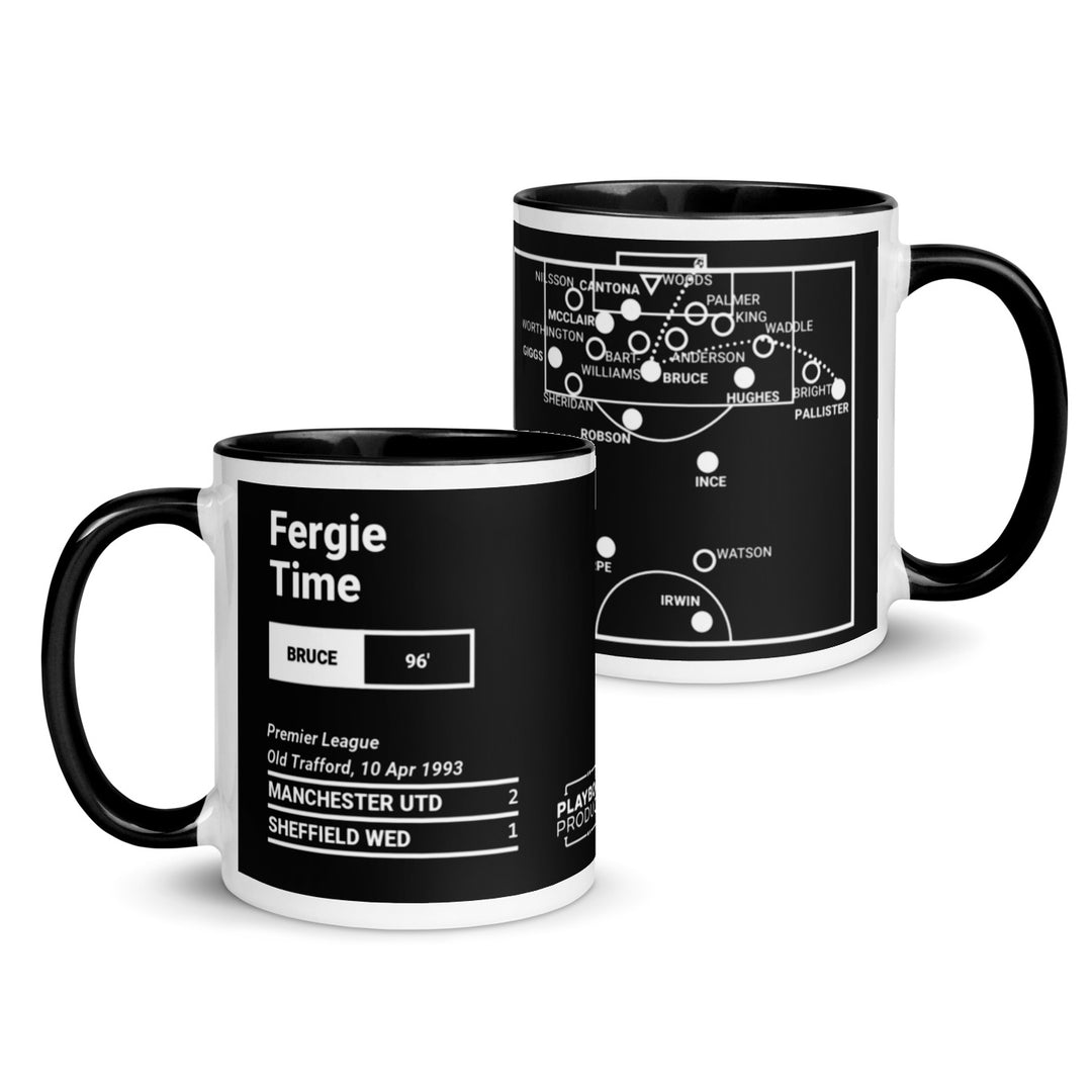 Manchester United Greatest Goals Mug: Fergie Time (1993)