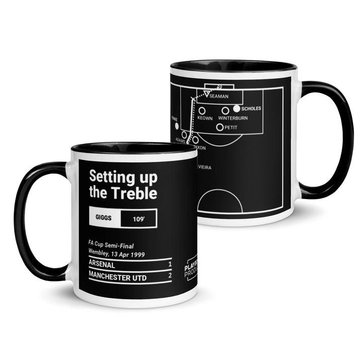 Manchester United Greatest Goals Mug: Setting up the Treble (1999)