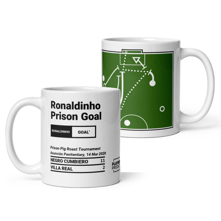 Negro Cumbiero Greatest Goals Mug: Ronaldinho Prison Goal (2020)