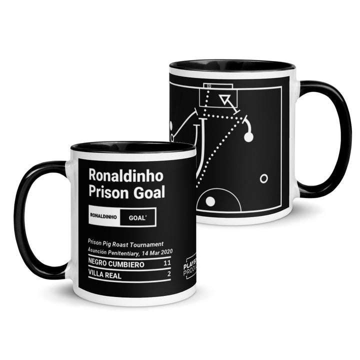 Negro Cumbiero Greatest Goals Mug: Ronaldinho Prison Goal (2020)