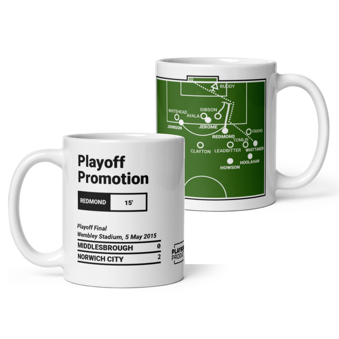 Norwich City Greatest Goals Mug: Playoff Promotion (2015)