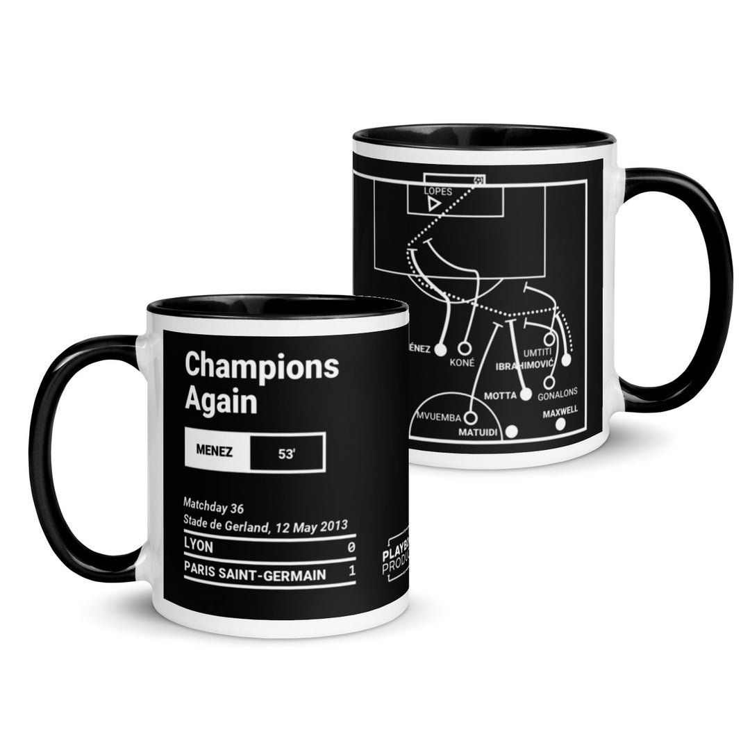 Paris Saint-Germain Greatest Goals Mug: Champions Again (2013)