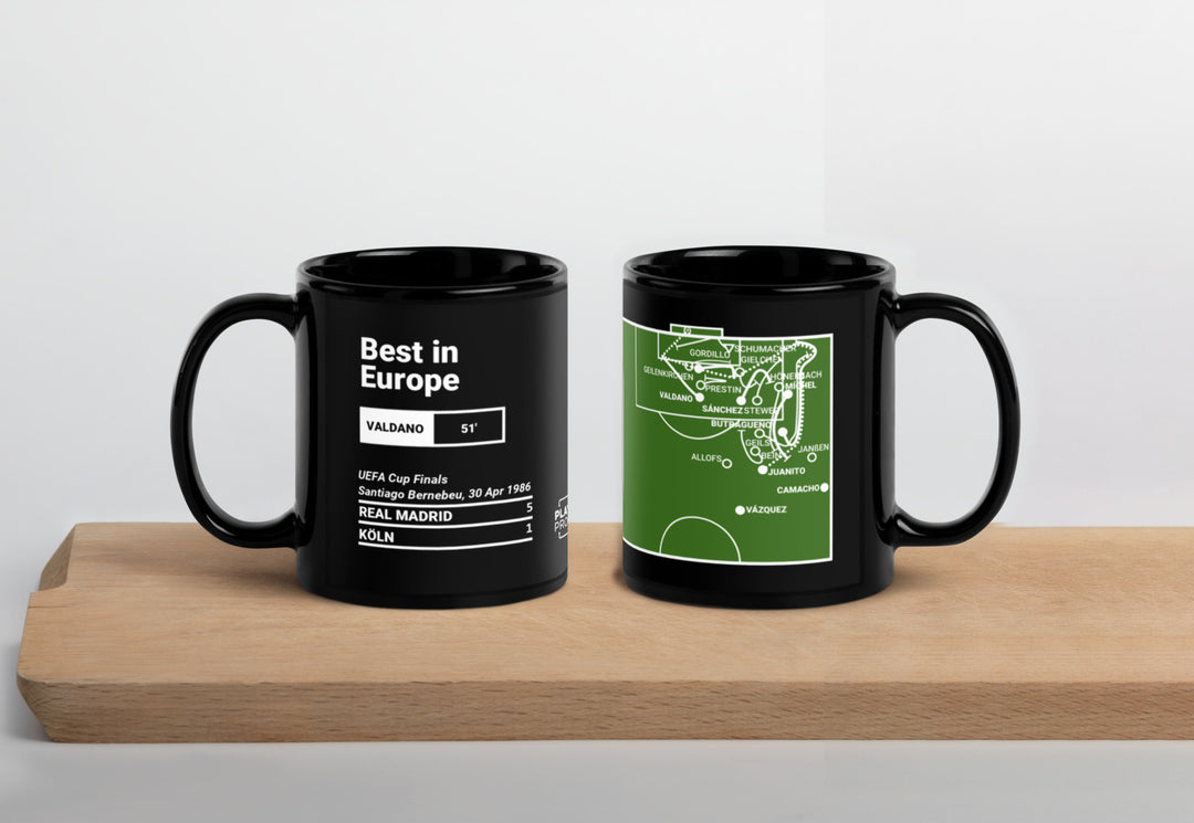 Real Madrid Greatest Goals Mug: Best in Europe (1986)