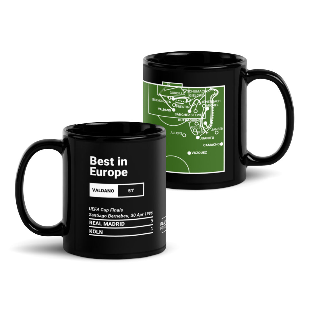 Real Madrid Greatest Goals Mug: Best in Europe (1986)