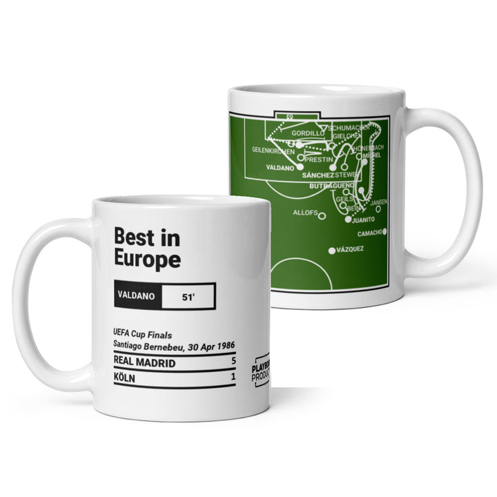 Real Madrid Greatest Goals Mug: Best in Europe (1986)