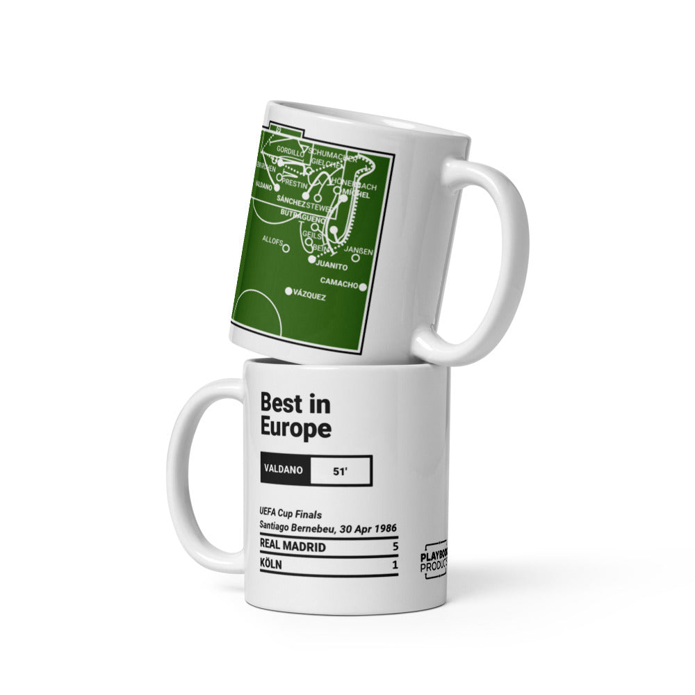 Real Madrid Greatest Goals Mug: Best in Europe (1986)