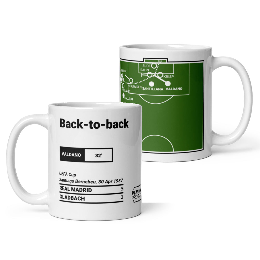 Real Madrid Greatest Goals Mug: Back-to-back (1987)