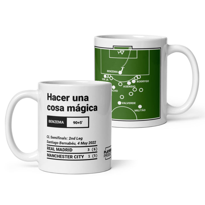 Real Madrid Greatest Goals Mug: Hacer una cosa mágica (2022)