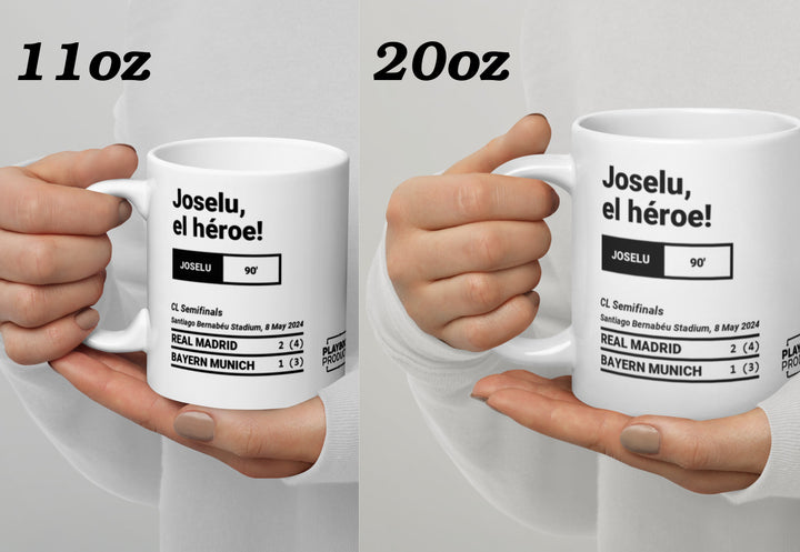 Real Madrid Greatest Goals Mug: Joselu, el héroe! (2024)