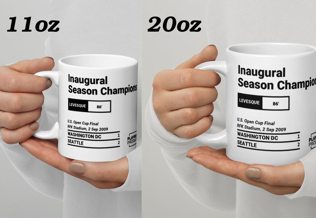 Greatest Seattle Sounders Goals Mug: Inaugural Season Champions (2009)