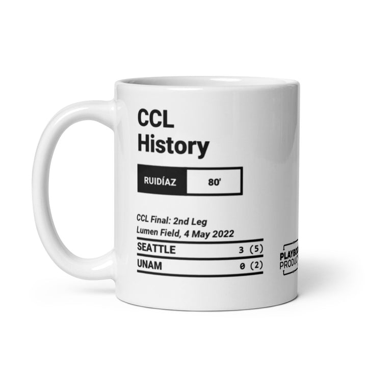 Greatest Seattle Sounders Goals Mug: CCL History (2022)