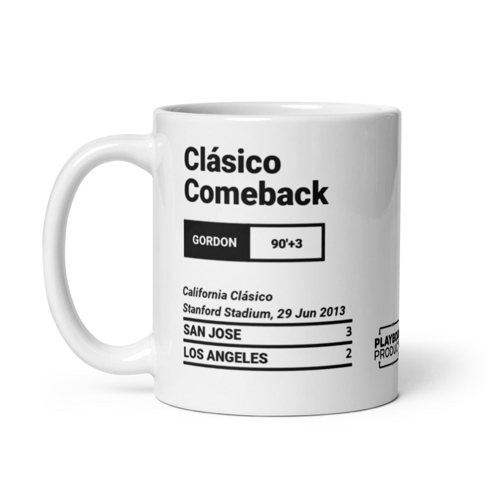 Greatest San Jose Earthquakes Goals Mug: Clásico Comeback (2013)