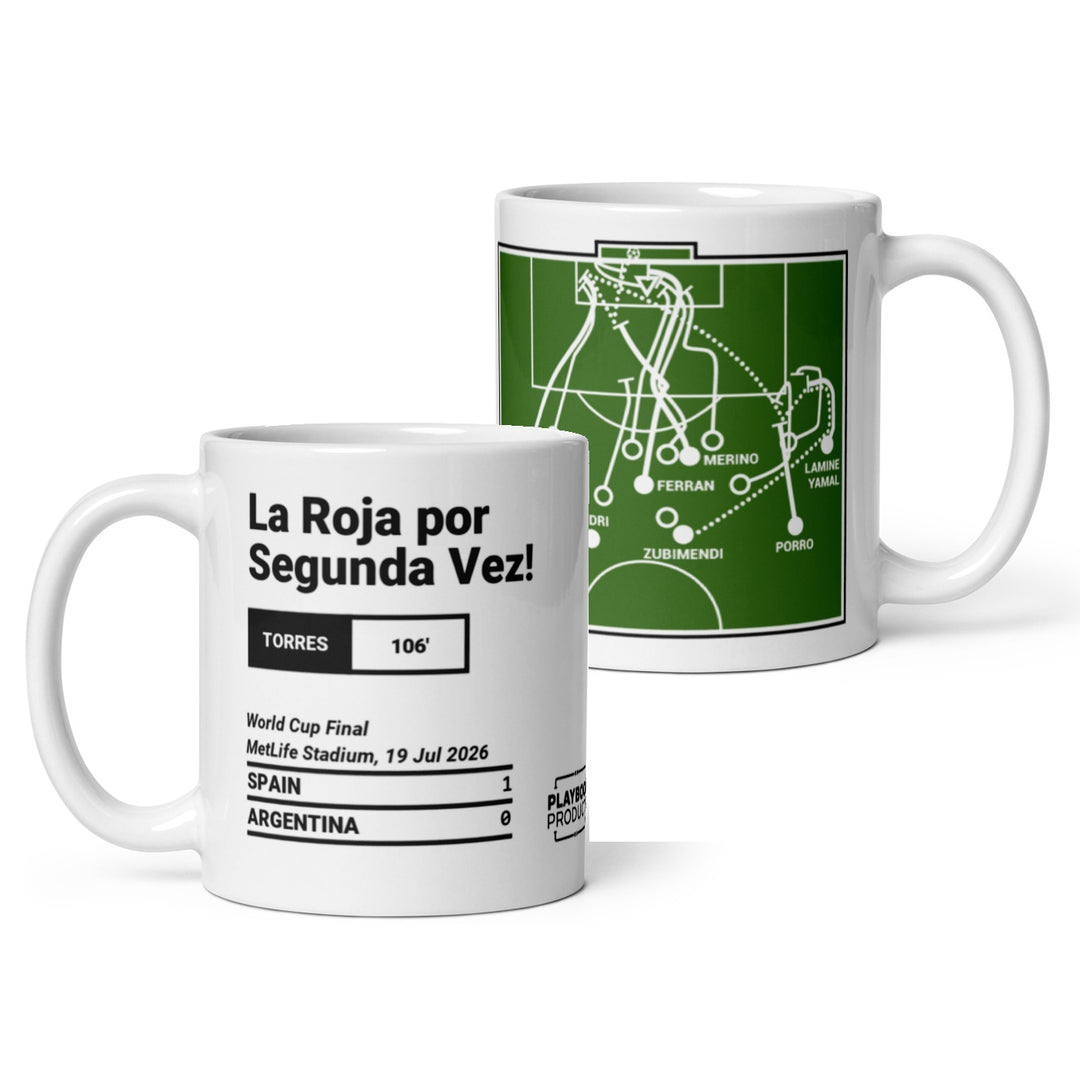 Spanish National Team Greatest Goals Mug: La Roja por Segunda Vez! (2026)