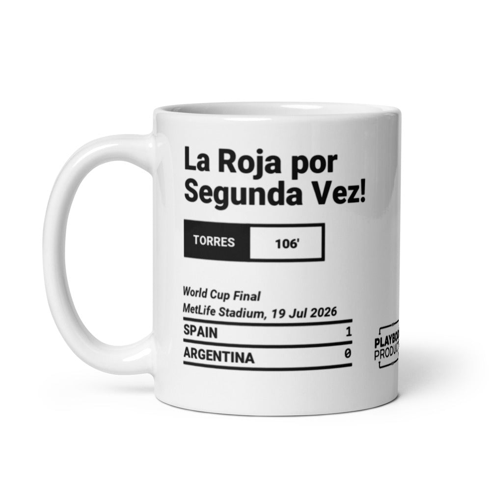 Spanish National Team Greatest Goals Mug: La Roja por Segunda Vez! (2026)