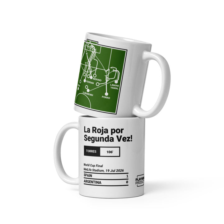 Spanish National Team Greatest Goals Mug: La Roja por Segunda Vez! (2026)
