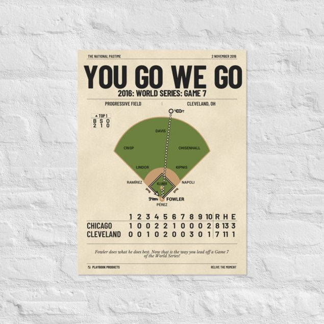 Greatest Chicago Cubs Plays Poster: You go we go (2016)