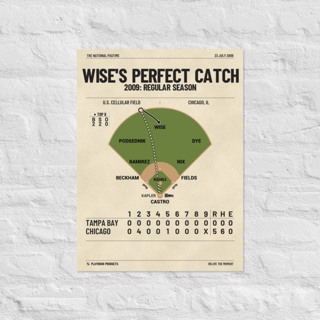 Greatest Chicago White Sox Plays Poster: Wise's Perfect Catch (2009)
