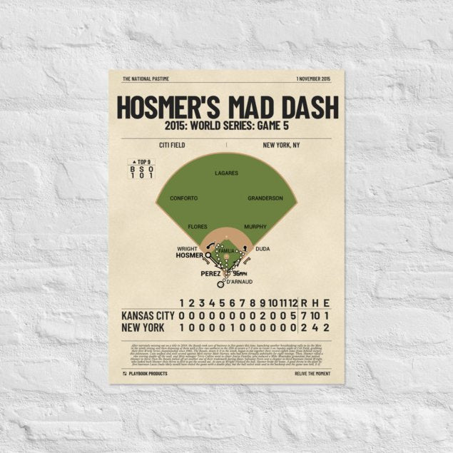 Greatest Kansas City Royals Plays Poster: Hosmer's mad dash (2015)